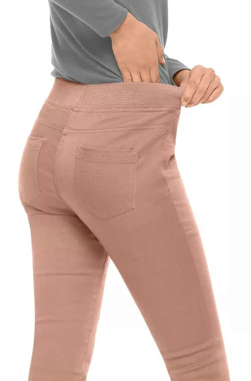Legínové džíny s pružným pasem pro silnější postavu