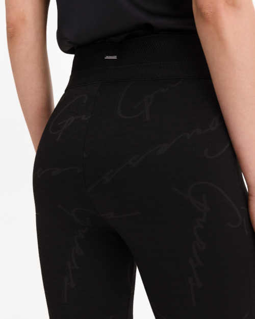 legínové kalhoty černé Guess