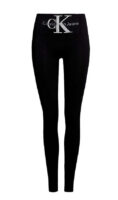 Černé dámské dlouhé legíny s vysokým pasem Calvin Klein