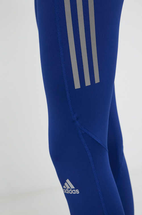 modré dlouhé legíny Adidas